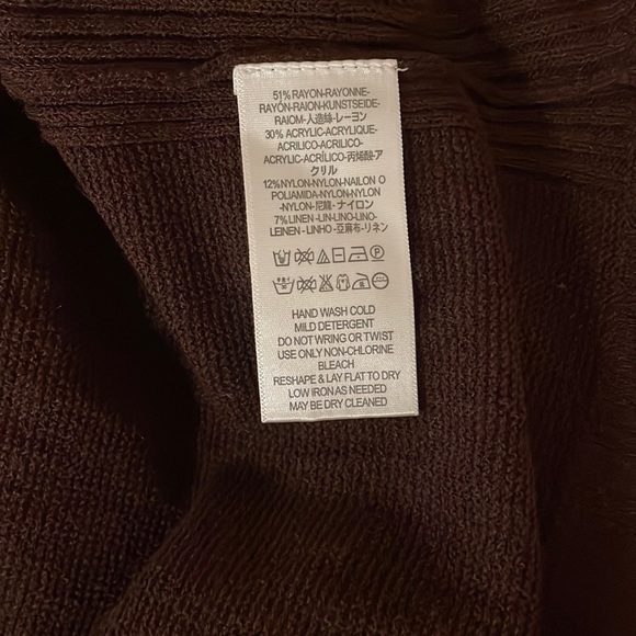 Free People Burgundy Criss Cross Tunic Sweater Dress in Size Medium - Picture 7 of 7